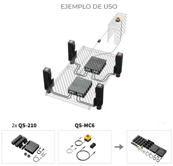 Sistema de movimiento 3DOF QS 210, Sistemas de movimiento simracing, simuladores de conducción, tienda simracing